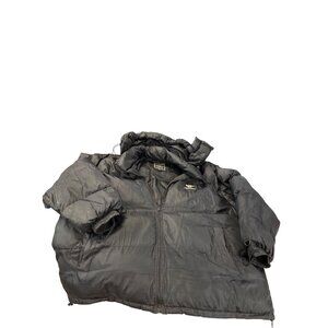 Avirex Mens Black Nylon Puffer hooded Heavy Coat size 5XL SKU 9246